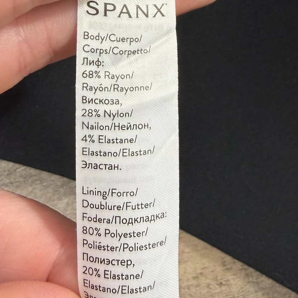 Spanx Black Ponte Ankle Leggings